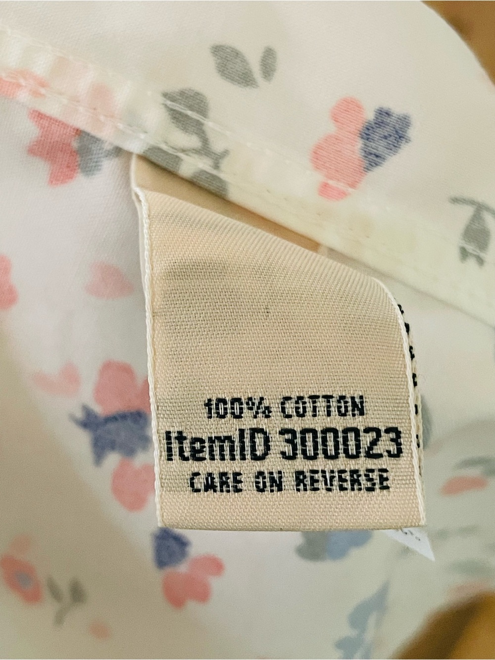 L.L. Bean Wrinkle Free White Button-Down Shirt with Pink & Blue Floral Print - Picture 11 of 15
